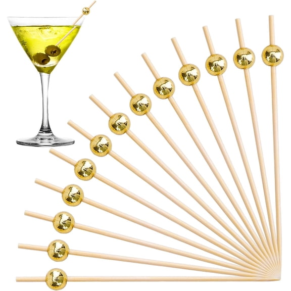 500 Counts Picks, 4.7 Inch Toothpicks, Fancy Appetizer Skewers with for Drinks, Fruit, Desserts, Charcuterie, Wedding Party Decoration