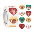 thumbnail image 1 of 500 Cute Heart Stickers - Self-Adhesive, Adorable Design For Scrapbooking, Party Decorations, Journal, Diy Crafts, Planner, Journal - For Crafts, School Projects, Home, 1 of 6