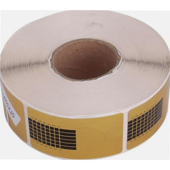 500 Disposable Self Adhesive Paper Nail Forms for Acrylic UV Gel French Manicure Pedicure Nail Art