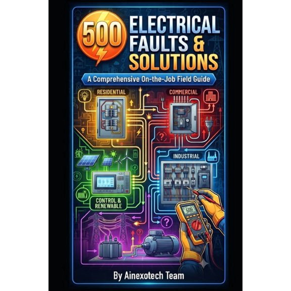 500 Electrical Faults & Solutions: A Practical Field Guide to Troubleshooting Residential, Commercial, Industrial, Power, (Paperback)