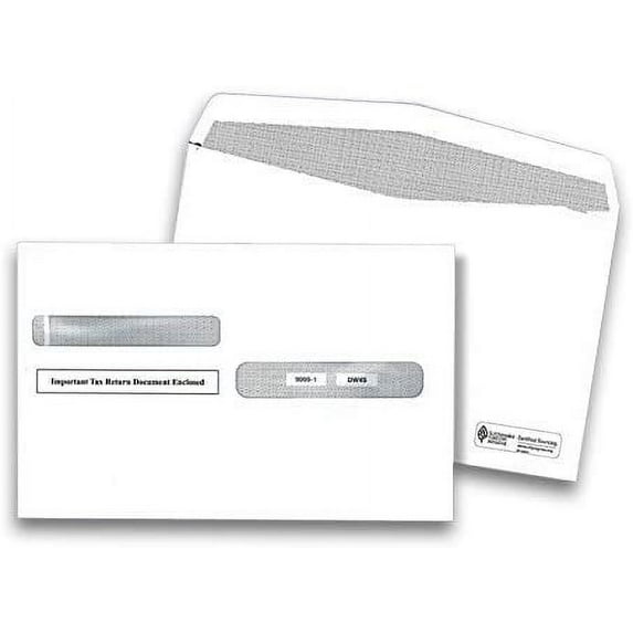 500 Envelopes, Designed for 4-Up W-2 Forms