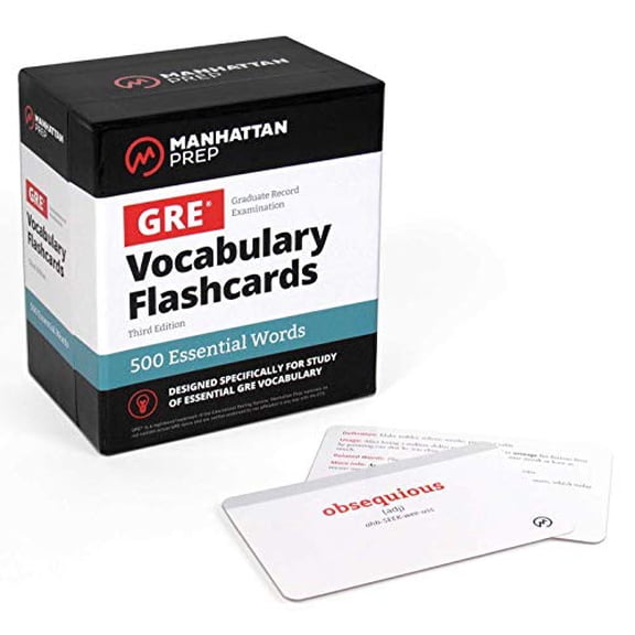 Pre-Owned 500 Essential Words: GRE Vocabulary Flashcards Including Definitions, Usage Notes, Related Words, and Etymology (Manhattan Prep GRE Prep), 9781506249728, 1506249728, Paperback, Third edition