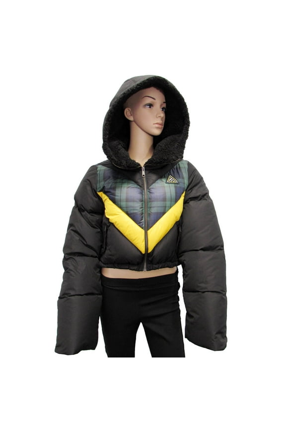 $500 Fenty Puma By Rihanna Womens Quilted Bomber Jacket Coat Puma Black Small