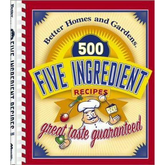 Pre-Owned 500 Five-Ingredient Recipes (Spiral-bound) 0696215470 9780696215476