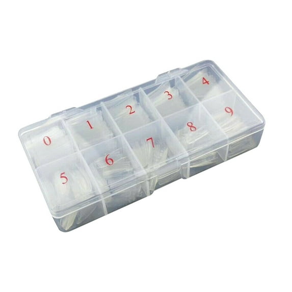 500 French False Half Nail Tips Acrylic Gel Extension Set for Salon Quality Manicure Designs and Easy Application 500PCS