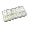 thumbnail image 1 of 500 French False Half Nail Tips Acrylic Gel Extension Set for Salon Quality Manicure Designs and Easy Application 500PCS, 1 of 1