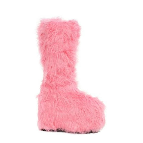 500-Fuzz, Chunky Heel Platform Boot
