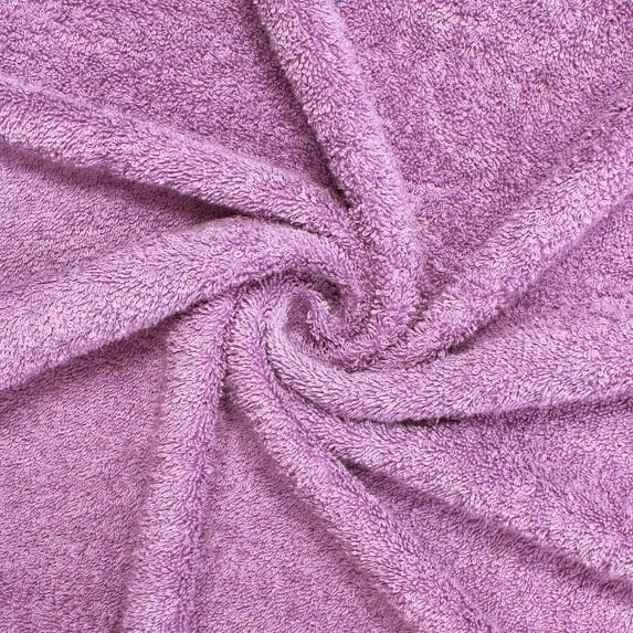 500 GSM Hypoallergenic Cotton Terry Cloth 46” Fabric By The Yard - Lilac (1 Yard)