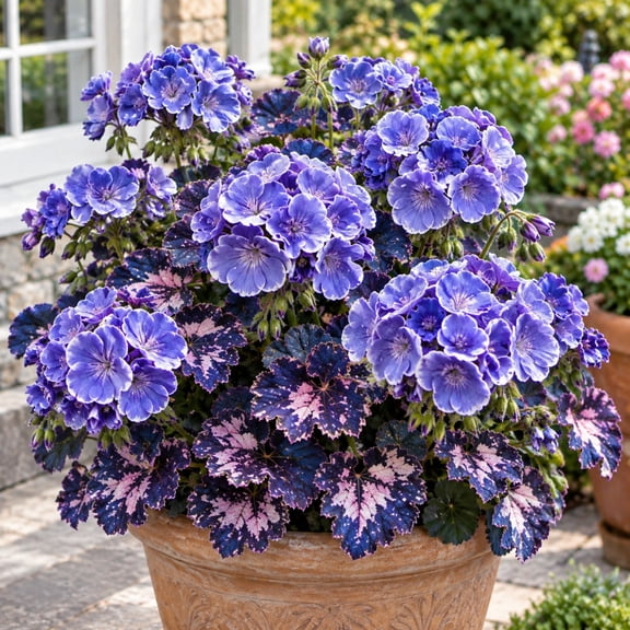 500 Geranium seeds-Low Maintenance，for Garden，Ideal for Beds Borders Plant Pots & Planters