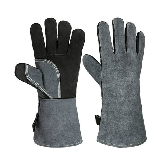 500 Heat Resistant Oven Gloves Mitts Baking BBQ Gloves for Grill Heat Insulation Leather Forging Welding Gloves ,Comfortable and Breathable