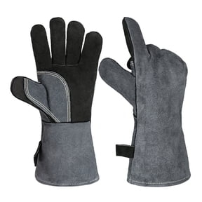 500 Heat Resistant Work Welding Gloves Leather Forge Welding Glove 40CM With Long Sleeve Work Welding Gloves ,Widely Use