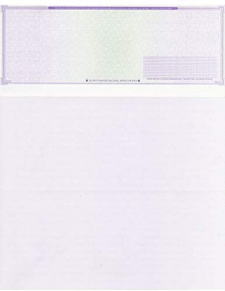  500 High Security Blank Check Stock Paper Checks Top Print Easy