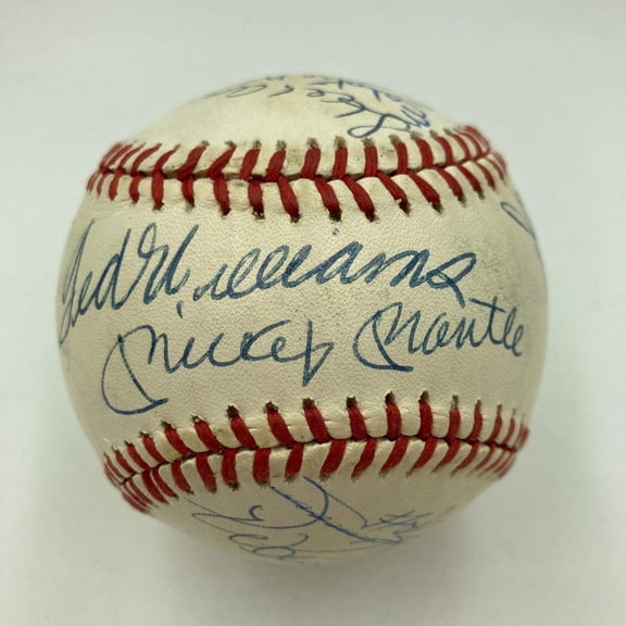 500 Home Run Signed Baseball With 18 Sigs! Mickey Mantle Ted Williams PSA DNA