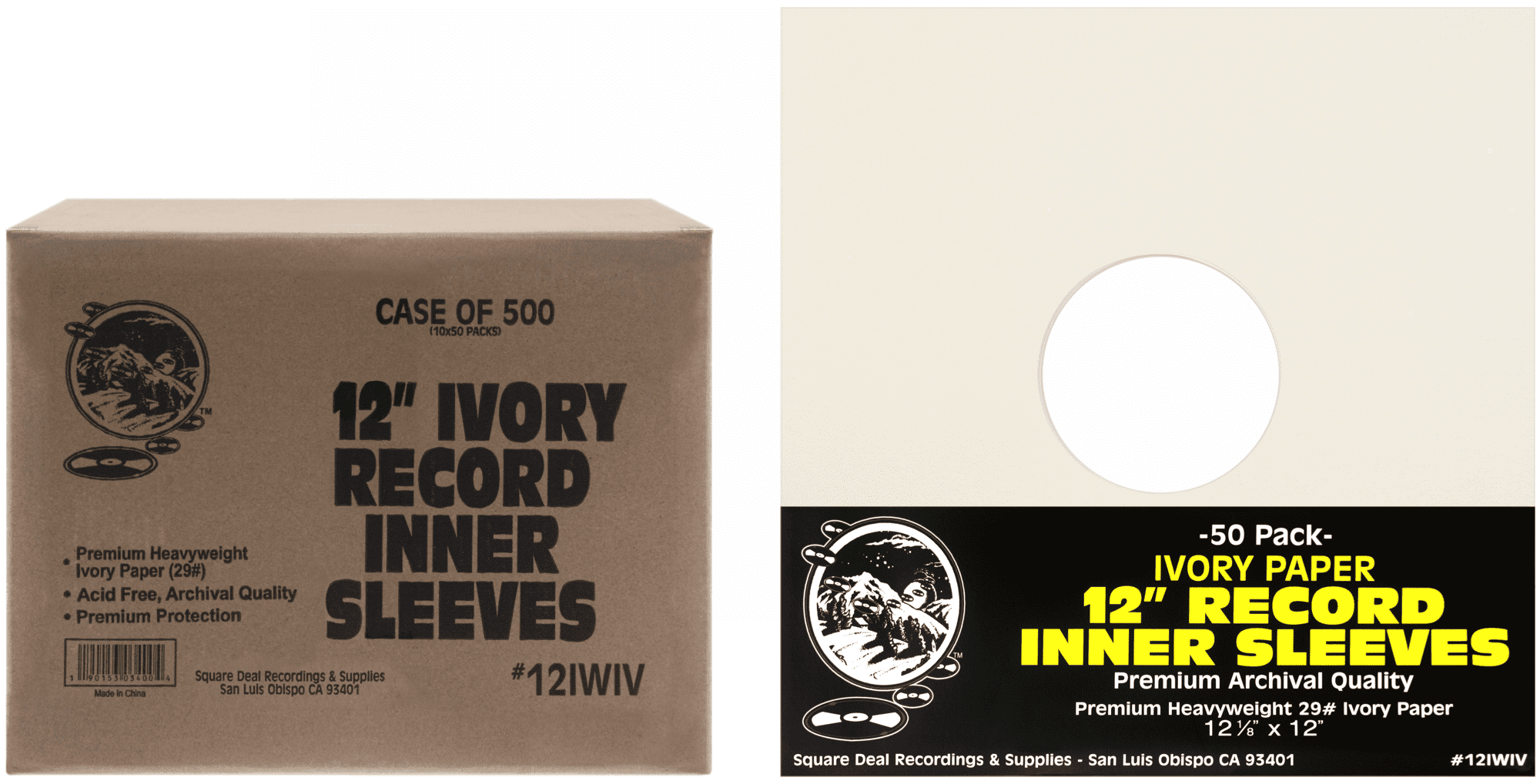 (500) Ivory Paper Super Heavyweight 12