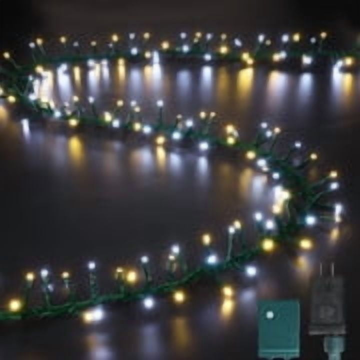500 LED Christmas Outdoor Twinkle String Lights Extendable Holiday Decoration,Plug in Lights with 10 Functions and Timer Waterproof for Outdoor Home Party Bedroom-Warm White & Yellow