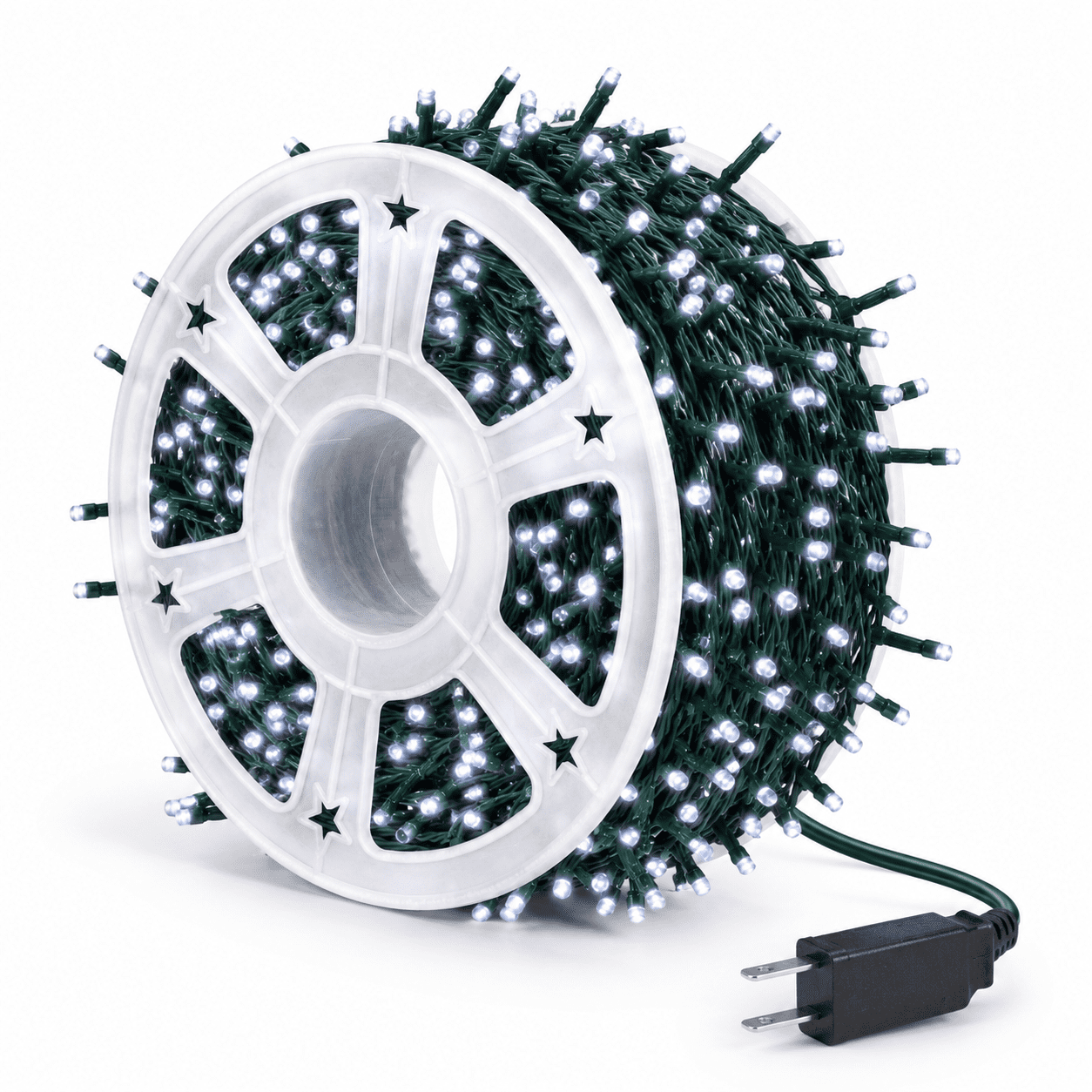 500 LED String Lights 164 Ft 8 Modes White for Indoor Outdoor Decor ...