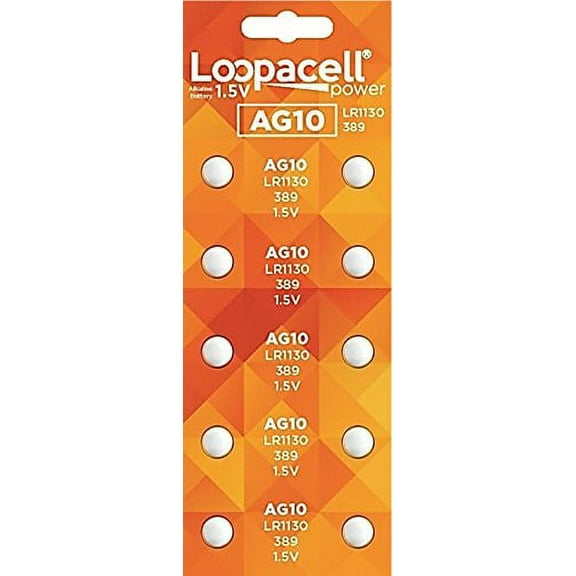 500 LOOPACELL AG10 389 LR1130 189 SR54 1.5V Alkaline Watch Batteries