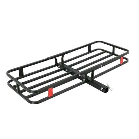 500 Lbs Hitch Mount Cargo Carrier Basket 53" x19" x 6",Rear Luggage Rack Basket Fits 2" Receiver for Car Camping Traveling,Black Cargo Carrier Basket