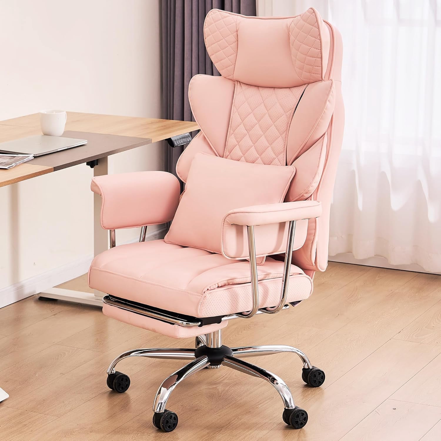 500 Lbs Kneading Massage Office Chair with Foot Rest, Ergonomic ...