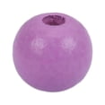thumbnail image 1 of 500 Light Purple Round Wood Beads Bulk 10mm x 9mm with 2.5mm Hole, 1 of 1