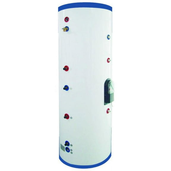 500 Liter 132 Gallon Stainless Steel Solar Hot Water Heater Tank Dual Copper Coil Heat Exchangers