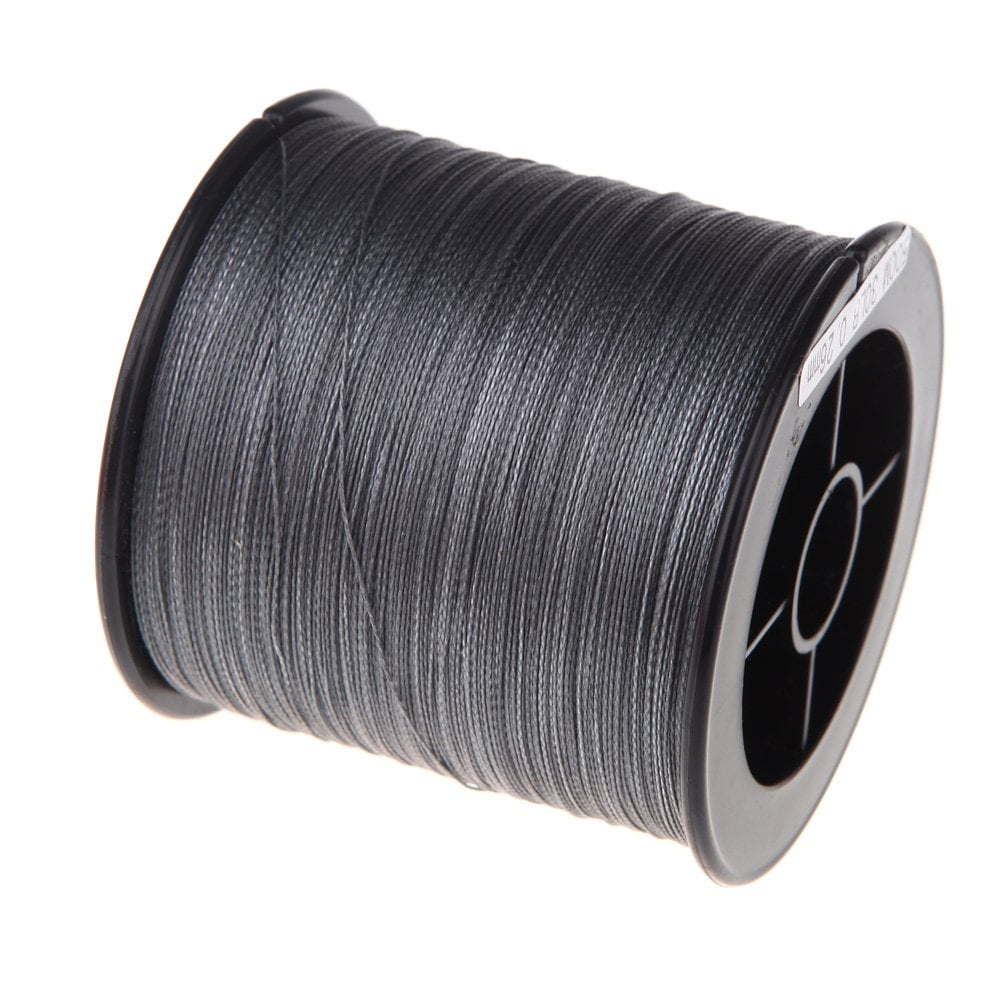 Amyove Fishing Line 500m Master Series Fast Sinking Braided Line Double Structre Smooth Strong Tension 4 Braided Line Color:gray Specification:0.37mm
