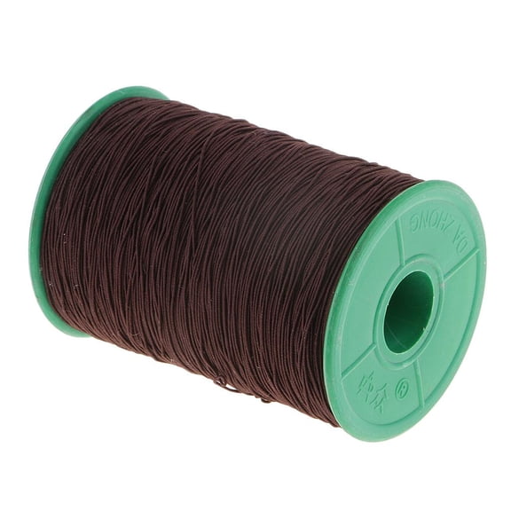 500 Meters Elastic Cord Elastic Spool for Sewing or Craft , 0.5mm Diameter Dark Brown