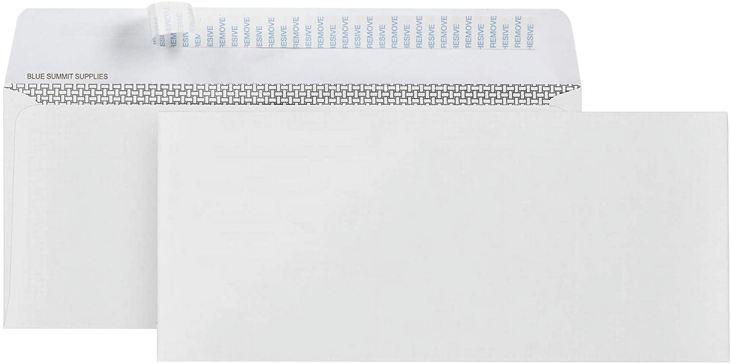 500 No. 9 Self Seal Security Envelopes – Peel and Designed for Secure Mailing - Tinted with Printer Friendly Design Number Size 3 7/8 Inch X 8 Pack of