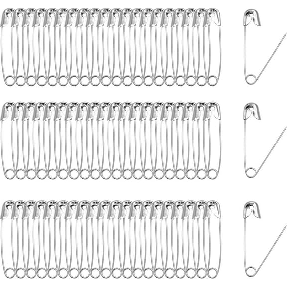 500 PCS 38mm / 1.5 Inch Heavy Duty Quilting Safety Pins, Medium Silver Metal Sewing Pins for DIY Crafts Jewelry Making Baby Clothing (Nickel Plated)": "