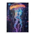 thumbnail image 1 of 500 PCS 500 Piece Vibrant Jigsaw Colorful Fluorescent Jellyfish,Enjoy The Puzzle Solving Process,Vibrant Colors Bring A Unique Visual Experience,Exquisite Jellyfish Wooden Puzzle As Home Decoration, 1 of 6
