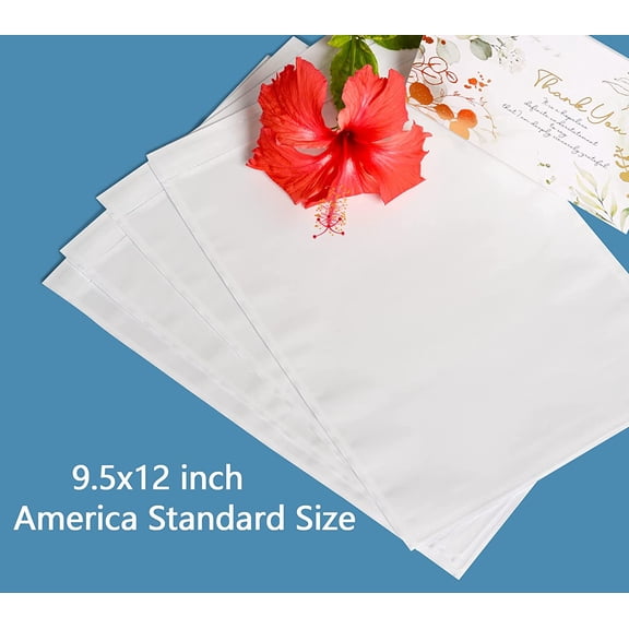 500 PCS 9.5"x 12" Clear Self-Adhesive Packing List Envelopes - Fit 8.5x11 inch Lettter - Shipping/Mailing Pouch Enclosed Bags for Packing Slips Invoice Label