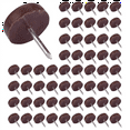 thumbnail image 1 of 500 PCS Chair Table Furniture Leg Bottom Feet Plastic Pads Glides Skid Nail Wood Floor Furniture Protector Noise, 1 of 8