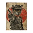 thumbnail image 1 of 500 PCS Cowboy Cat Detective 500 Piece Vibrant Jigsaw Puzzle,Vintage Style Wooden Puzzle Game,Featuring Retro And Bold Illustrations Depicting A Cat Holding A Gun,Funny Artwork For Adults, 1 of 1