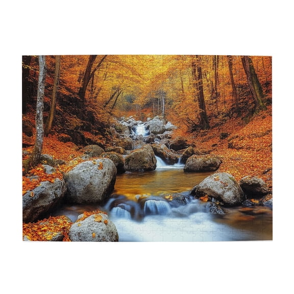 500 PCS Forests Stream Landscape Photography 500 Piece Puzzle For Adults,Stress Relieving Pleasure,Feel The Breath Of Nature,Modern Landscape Wooden Jigsaw Puzzles,Gifts For Friends And Family