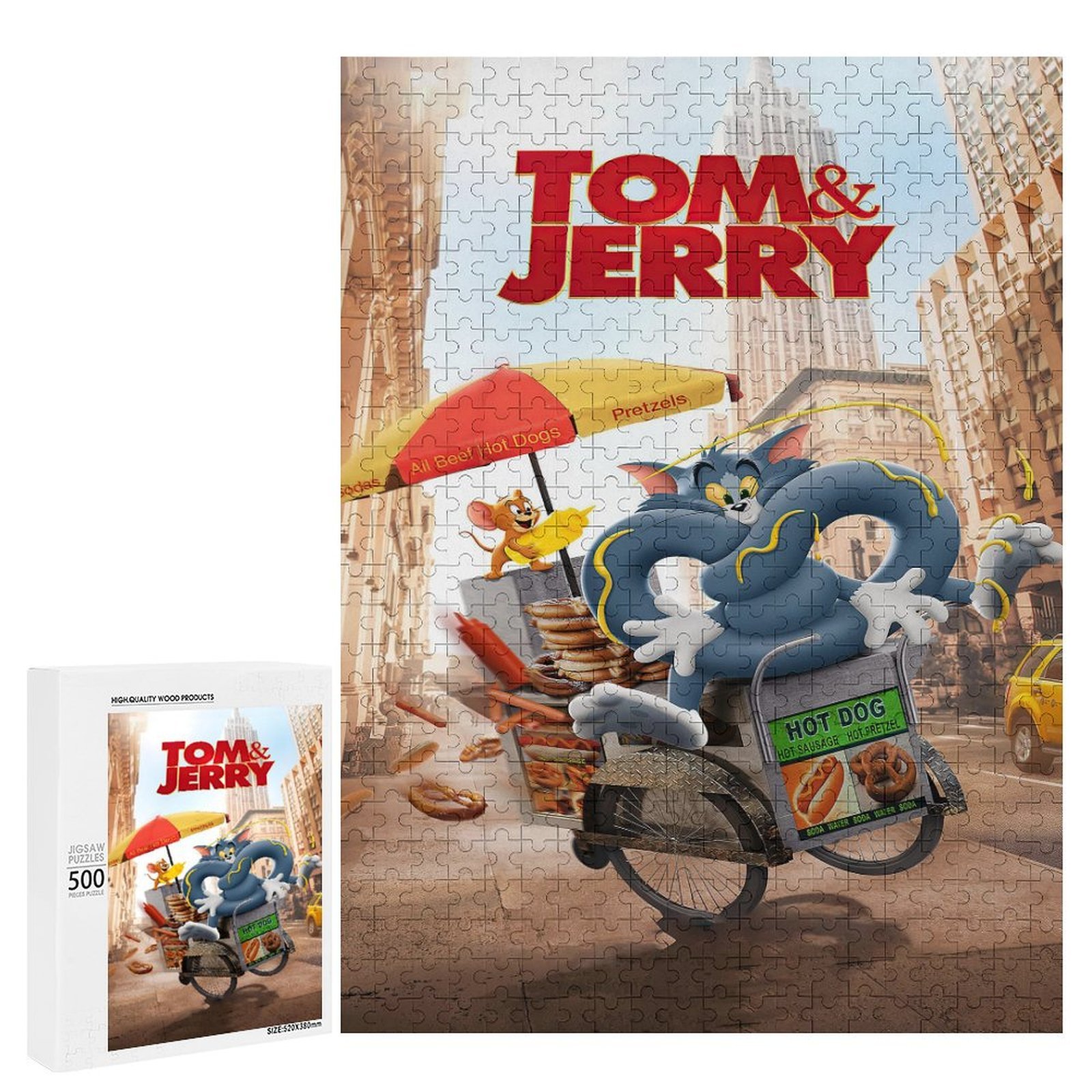 500 PCS Jigsaw Puzzle - Tom And Jerry Puzzle Enthusiasts - Walmart.com