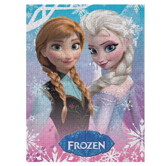 500 PCS Jigsaw Puzzle Frozen Cartoon Wooden Puzzle Challenging Game Fun Artwork For Family Friends Gifts