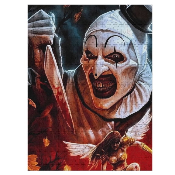 500 PCS Jigsaw Puzzle Terrifier Wooden Puzzle Challenging Game Fun Artwork For Family Friends Gifts