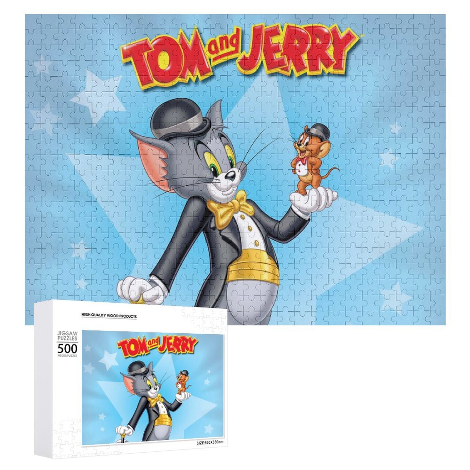 500 PCS Jigsaw Puzzle - Tom And Jerry Puzzle Enthusiasts - Walmart.com