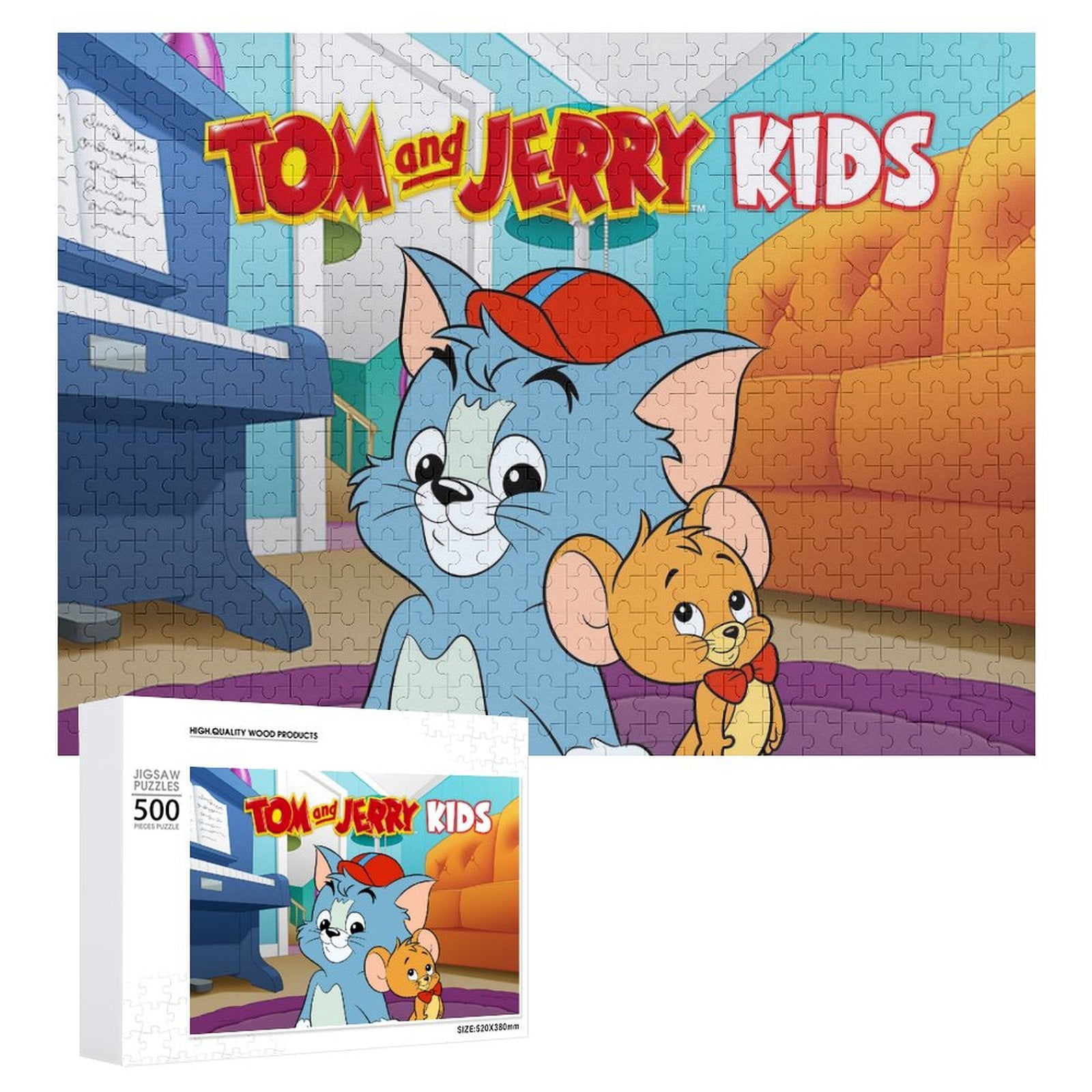 500 PCS Jigsaw Puzzle - Tom And Jerry Puzzle Enthusiasts - Walmart.com