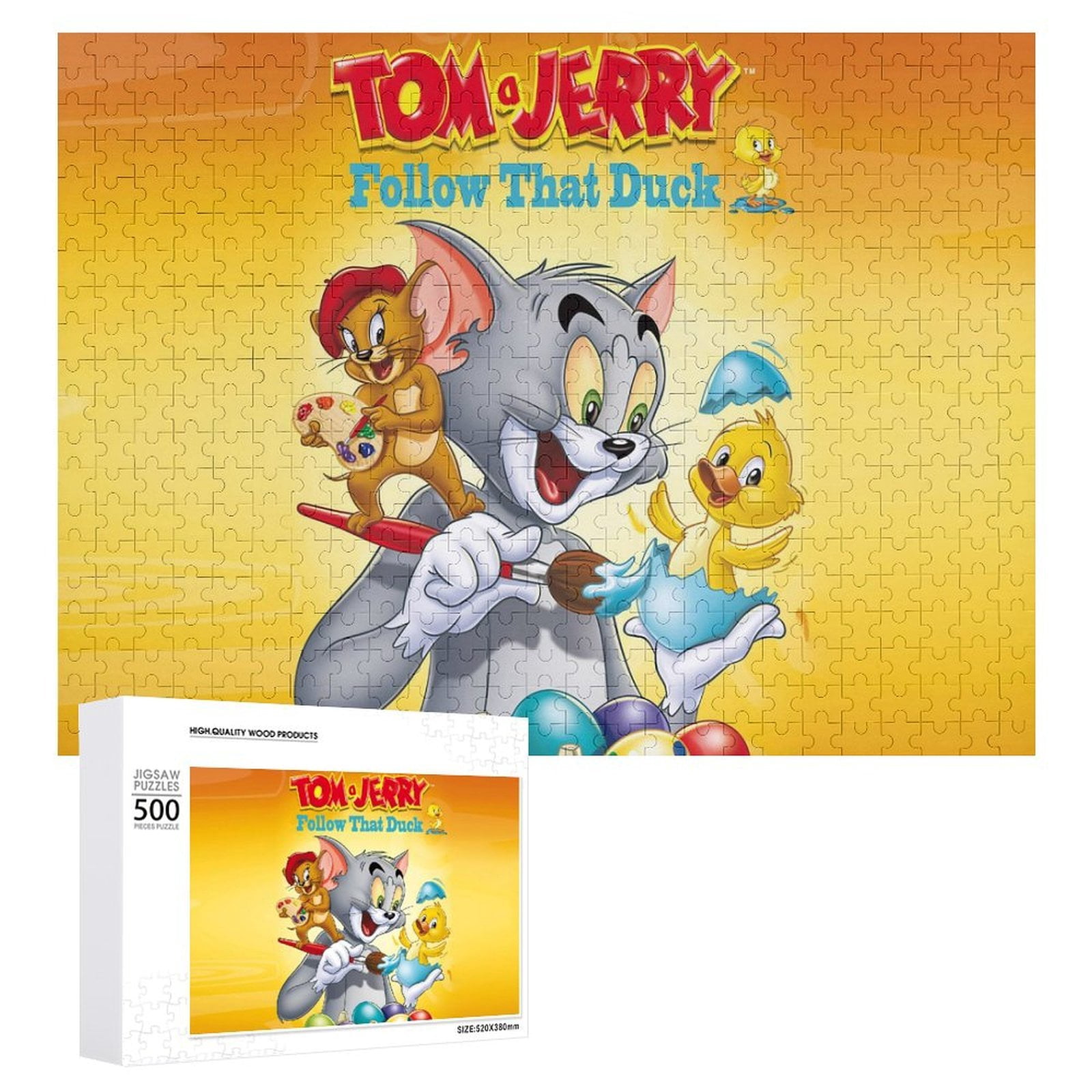 500 PCS Jigsaw Puzzle - Tom And Jerry Puzzle Enthusiasts - Walmart.com