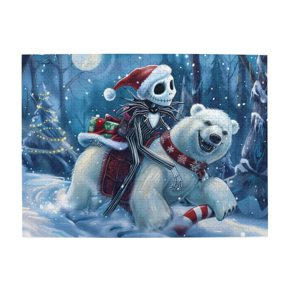 500 PCS Muppet Man & White Bear jigsaw Wooden puzzles 500 pieces,Funny Muppet & Bear Modern Style Puzzle,Impossible Hard Difficult Challenging Puzzles for Adults,for Muppet & Bear Enthusiast Gifts