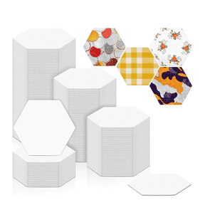 500 PCS Paper Piecing 1Inch, Hexagon Quilting Templates for DIY Patchwork Crafts and Sewing Supplies,500 * Paper Piecing,White