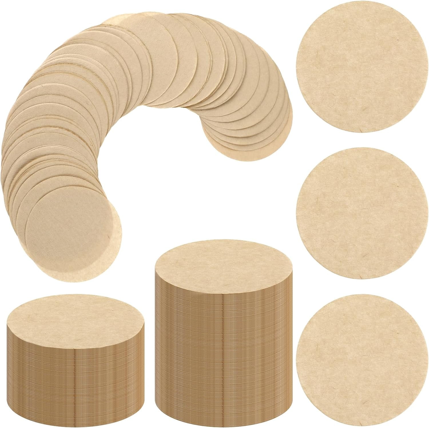 500 PCS Percolator Coffee Filters Replacement Paper Round Coffee Filter