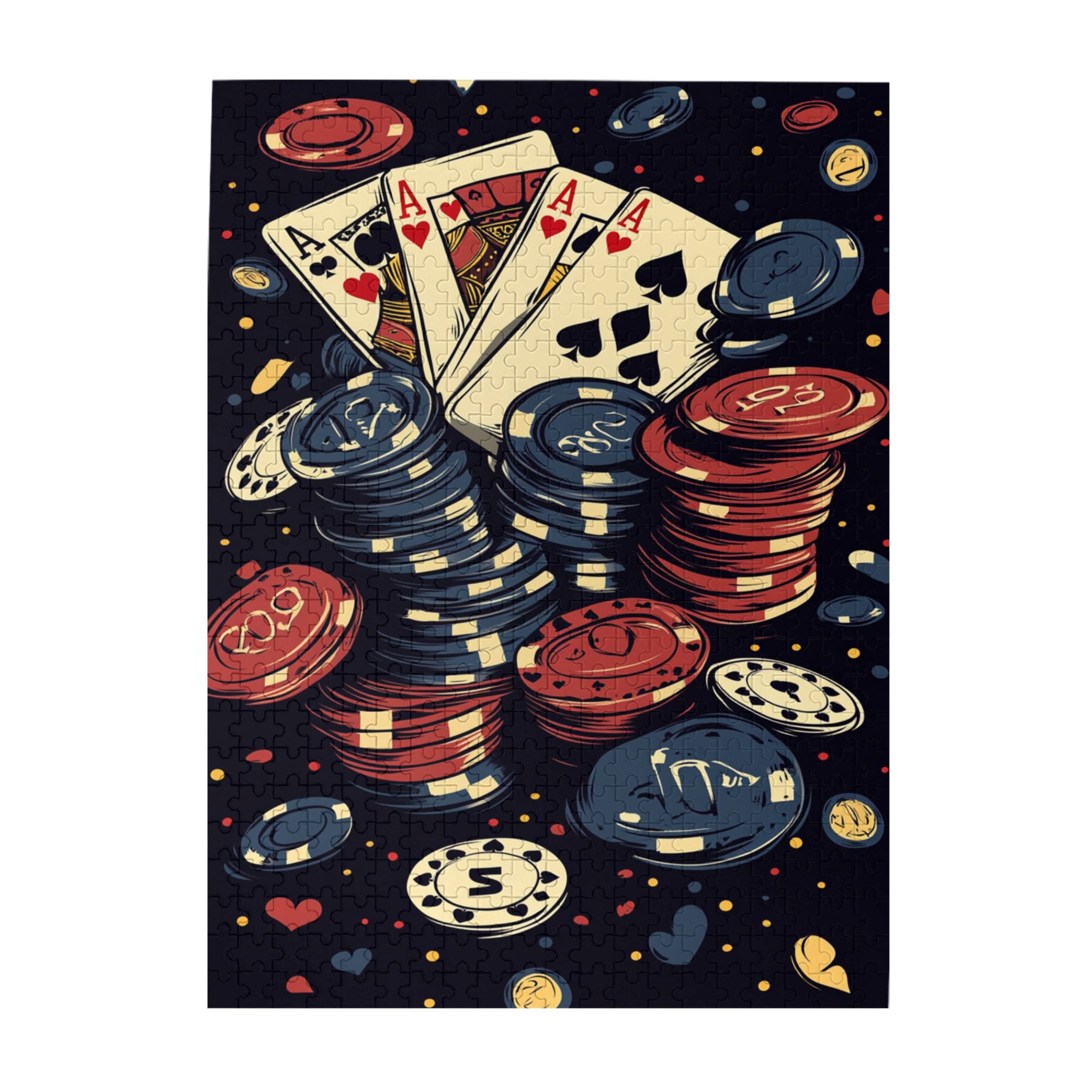 500 PCS Poker Chips 500 Piece Puzzle For Adults Enjoy The Puzzle 500 PCS Poker Chips 500 Piece Puzzle For Adults Enjoy The Puzzle