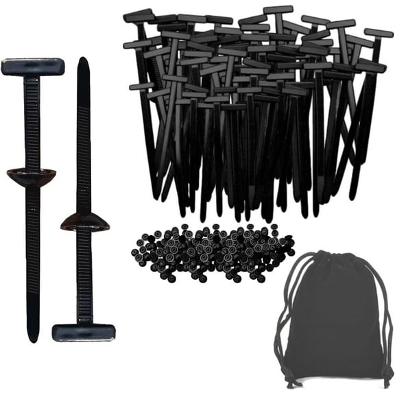 500 PCS Rivet Style Zip Ties, Nylon Universal Cable Tie Buckle, Heavy Duty Self-Locking Nylon Zip Ties Holder, New Multifunctional Cable Tie Buckle for Car Daily Repair (20)