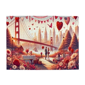500 PCS Romantic Lovers 500 Pcs Jigsaw Puzzles For Adults,Modern Style Couple Puzzle,Adult Wooden Puzzle,Relieve Stress And Enjoy The Fun Of Solving Puzzles,Gift For Lover