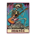 thumbnail image 1 of 500 PCS Skeleton Guitarist Wooden Jigsaw Puzzles 500 Pieces,Brain Challenge,Unique Adult Imagination Puzzle,Characterized By Bold And Unique Illustrations, Depicting A Guitar Playing Skeleton, 1 of 6