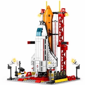 500 PCS Space Shuttle Building Blocks, STEM Building Block Sets for Adults, Brick Building Set, White Plastic Educational Building Kits for Adults, Space Exploration Toy for Ages 6+