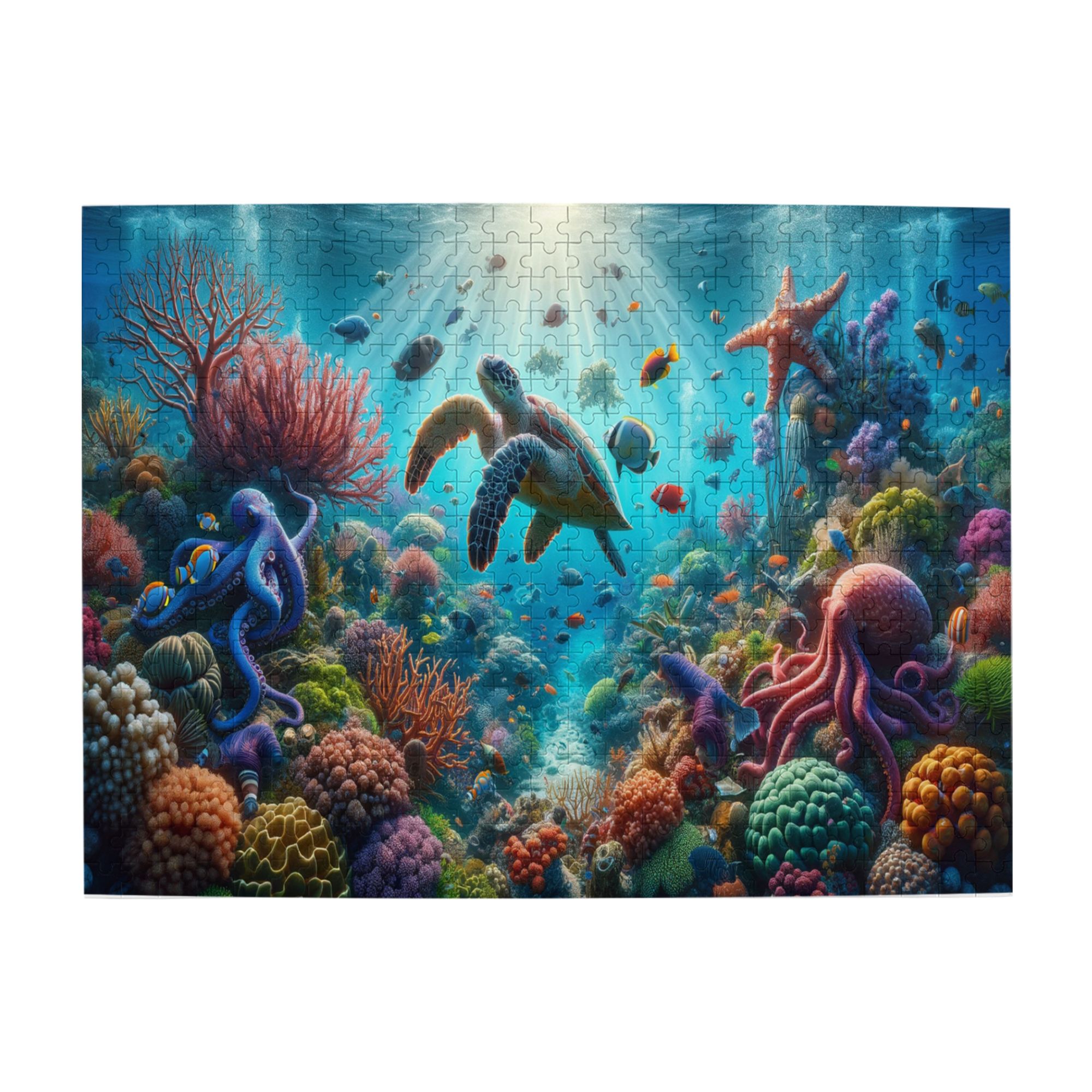 Puzzle Rel 500 PCS Underwater World 500 Piece Vibrant Jigsaw Puzzle,Exquisite Sea ...