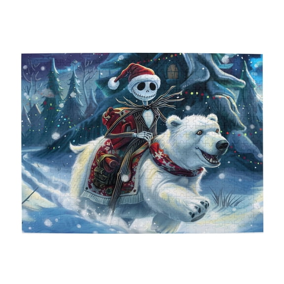 500 PCS 500 piece puzzle for adults Muppet Man and White Bear,Great for Relaxation and Display for Puzzle Enthusiasts,High difficulty puzzle,Chic Muppet Man and White Bear Wooden Puzzle,Fun Puzzle